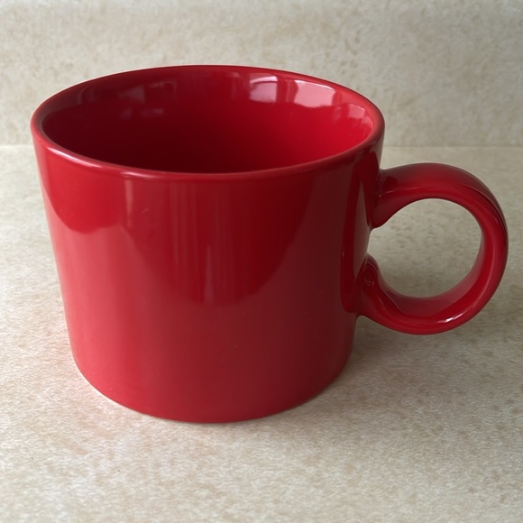 Starbucks 2017 Red Ceramic Coffee Mug With Gold Logo Lettering - Picture 3 of 7